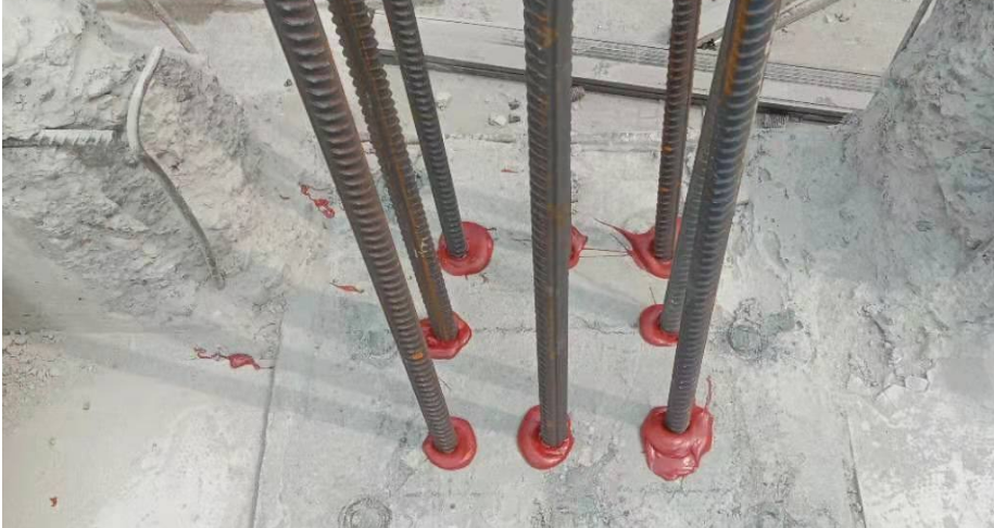 植筋錨固施工現(xiàn)場(chǎng) 植筋錨固施工現(xiàn)場(chǎng)