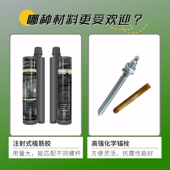植筋膠和化學(xué)錨栓，哪個(gè)更受歡迎？